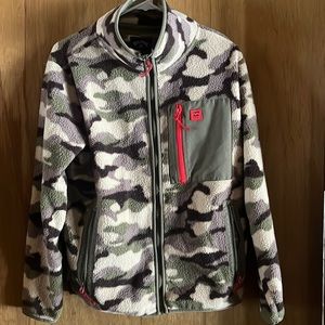 Camouflage, fleece zip up